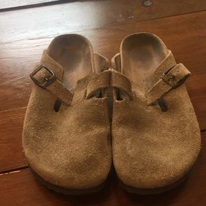 Slip on tan shoe